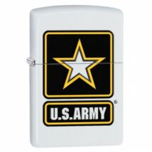 29389 Zippo öngyújtó matt fehér színben - US ARMY logó