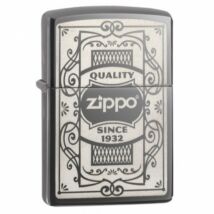 29425 Zippo öngyújtó, Black ice színben - Zippo logó
