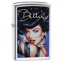 29584 Zippo öngyújtó, Csiszolt Króm színű - Bettie Page