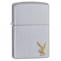 29603 Zippo öngyújtó, Selyemfényű króm színben - Playboy