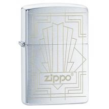 49206 Zippo öngyújtó szálcsiszolt, ezüst színben Zippo lézergravírral