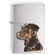21091 Zippo öngyújtó, ezüst színben - Kutya