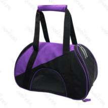 Kutyaszállító táska, lila-fekete 47x24x28 cm