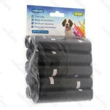 20 db-os kutyapiszok tartó zacskó, fekete, 0.008mm vastagságú, 6db/csomag