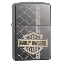 29737 Zippo Black Ice színben -Lézeres Harley-Davidson ®