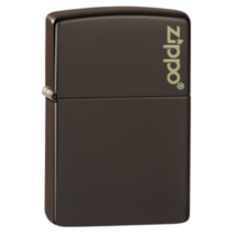 49180ZL Zippo öngyújtó barna színben - Zippo logóval