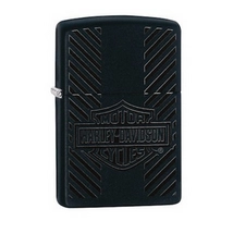 49174 Zippo öngyújtó matt fekete színben  -Harley Davidson®
