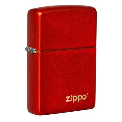 49475ZL Zippo öngyújtó metál vörös színben -Zippo logó