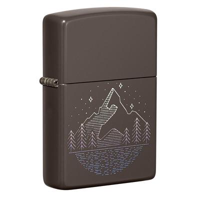 49633 Zippo öngyújtó barna színben - Hegy