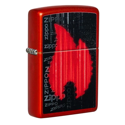 49584 Zippo öngyújtó Metál piros, Zippo láng