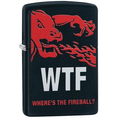 29849 Zippo öngyújtó fekete színben -Fireball Whiskey, WTF