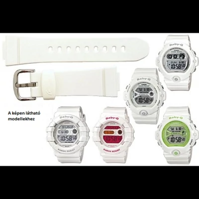 BG-6903-7 Casio fehér műanyag szíj