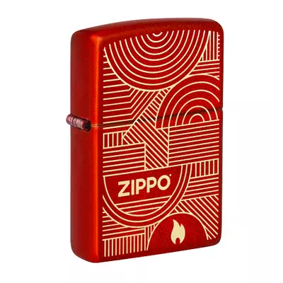 48705 Zippo öngyújtó vörös színben - Gravírozott, Zippo logo