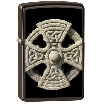 84731 Zippo öngyújtó fekete matt színben - Kelta szimbólum