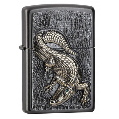 2006315 Zippo öngyújtó szürke színben - Krokodil