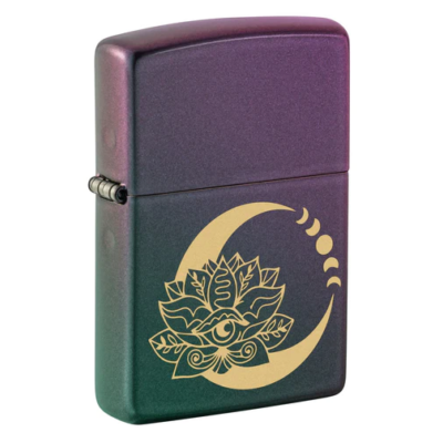 48587 Zippo öngyújtó lila színben -Lotus Moon Design