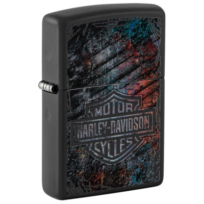 218-107312 Zippo öngyújtó Matt fekete, Harley-Davidson