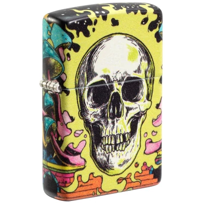 48640 Zippo öngyújtó 540 Color, színes koponya