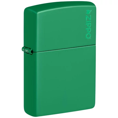 48629ZL Zippo öngyújtó matt fűzöld színben, Zippo logó