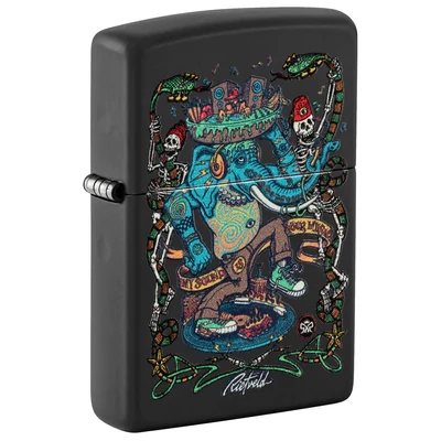 48673 Zippo öngyújtó matt fekete, Rick Rietveld