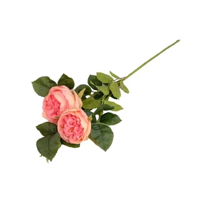 Selyemvirág angol Rózsa ág 62 cm