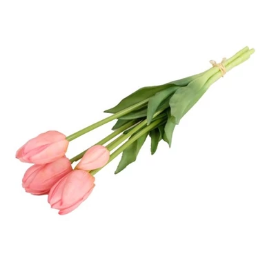 Selyemvirág Tulipán csokor 5 szálas 47 cm