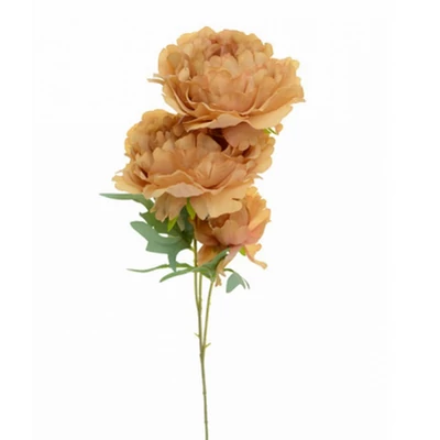 Selyemvirág bazsarózsa 65cm v.narancs 3ág