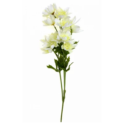 Selyemvirág szálas kökörcsin 66CM fehér