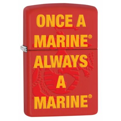 29387 Zippo öngyújtó matt piros színben - Egy tengerész mindig tengerész