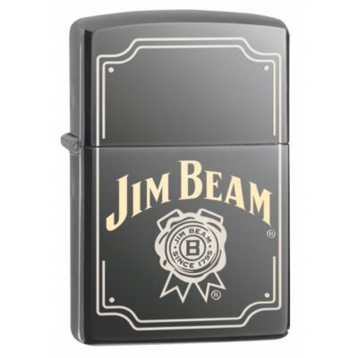 29770 Zippo öngyújtó, black ice szinben,  Jim Beam logóval