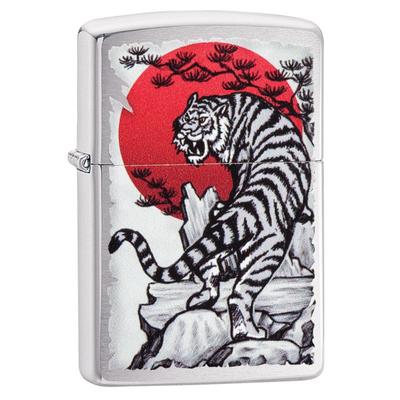 29889 Zippo öngyújtó, króm színben - Tigris