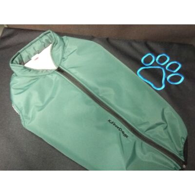 KD65 Vízlepergetős téli kabát XL+ BULLDOG FAZON, Zöld-rózsaszín