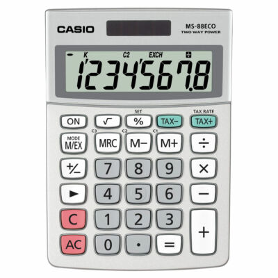 MS 88 ECO Casio ECO - környezetkímélő számológép