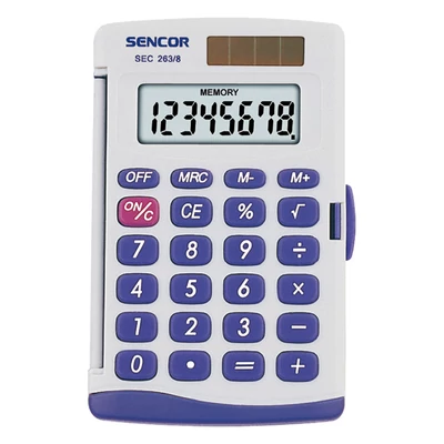 SEC 263/8 Sencor zsebszámológép