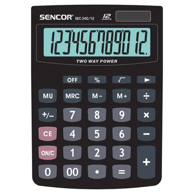 SEC 340/12 Sencor asztali számológép