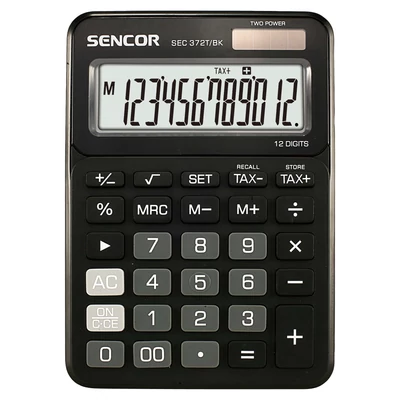 SEC 372T/BK Sencor asztali számológép