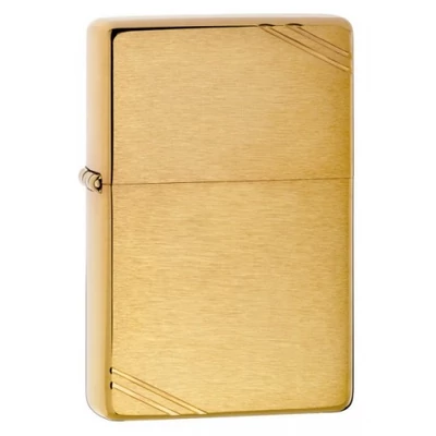 240 Zippo öngyújtó, arany színben, szálhúzott