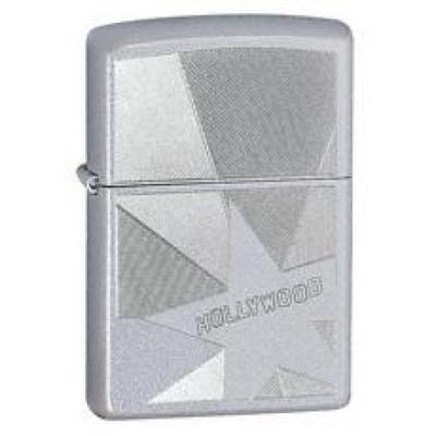24323 Zippo öngyújtó, csiszolt ezüst színben - Hollywoodi csillag