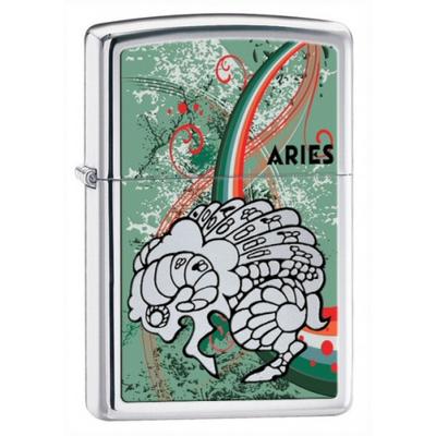 24931 Zippo öngyújtó, fényes ezüst színben - Kos horoszkóp