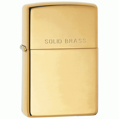 254 Zippo öngyújtó, fényes arany színben