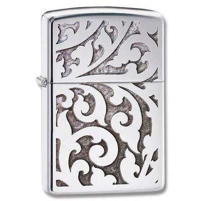 28530 Zippo Öngyújtó, antik hatású ötvösmunka -Levelek