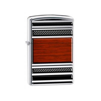 28676 Zippo Pipa gyújtó, fényes ezüst színben, mintázott kivitelben