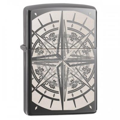 29232 Zippo öngyújtó, black ice színben - Iránytű