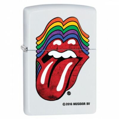 29315 Zippo öngyújtó, matt fehér színben - Rolling Stones