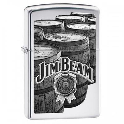 29324 Zippo öngyújtó, Fényes ezüst színben - Jim Beam