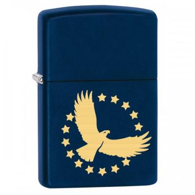 29527 Zippo öngyújtó, matt tengerkék színben - Sas