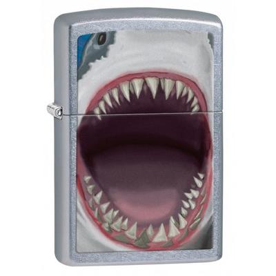 28463 Zippo öngyújtó, utcai csiszolt kivitelben - Cápa