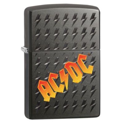 49014z Zippo öngyújtó Matt feketeszínben Zippo öngyújtó AC / DC ®