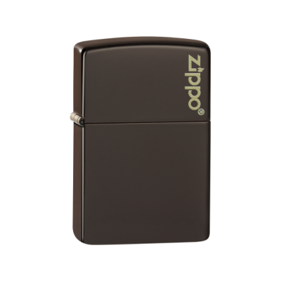49180ZL Zippo öngyújtó barna színben - Zippo logóval