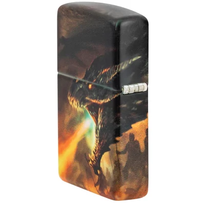 Zippo Lighter: Knight and Dragon Design - 540 Color 46284
